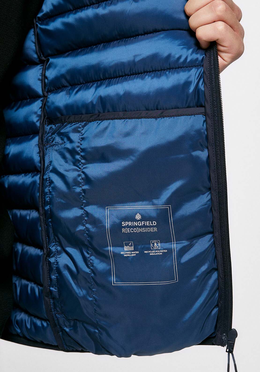 Quilted gilet - Blue