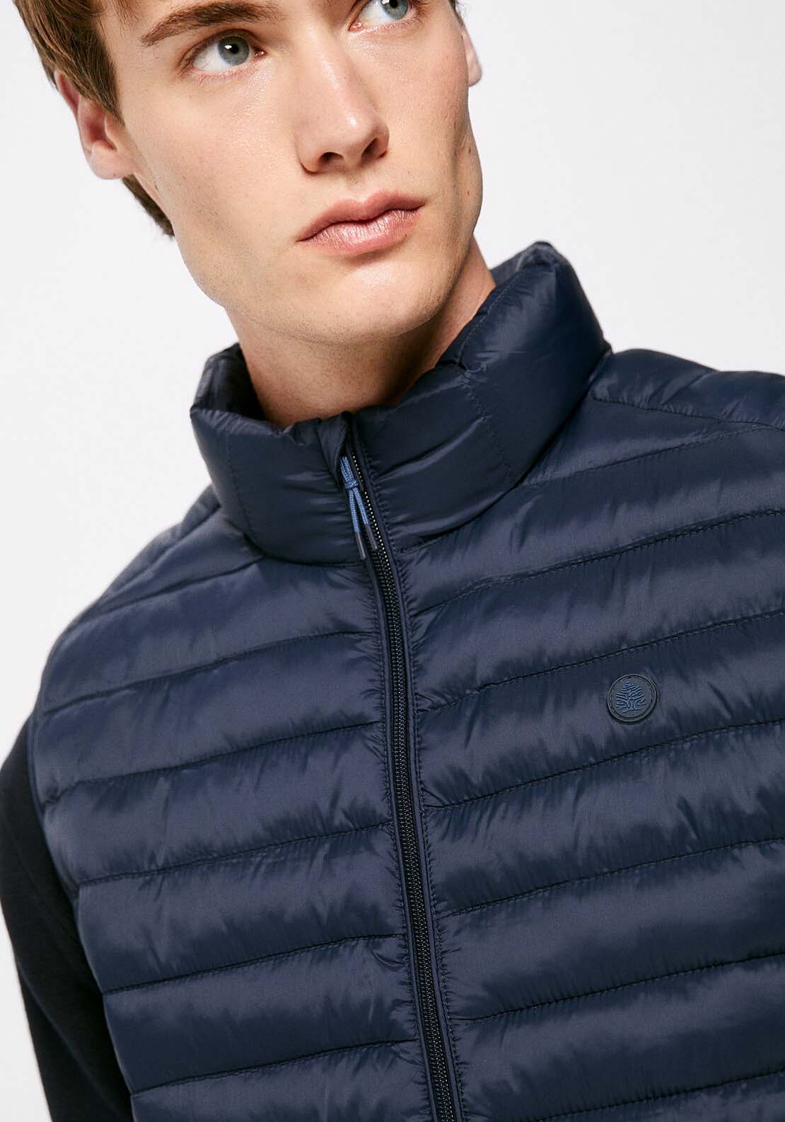 Quilted gilet - Blue