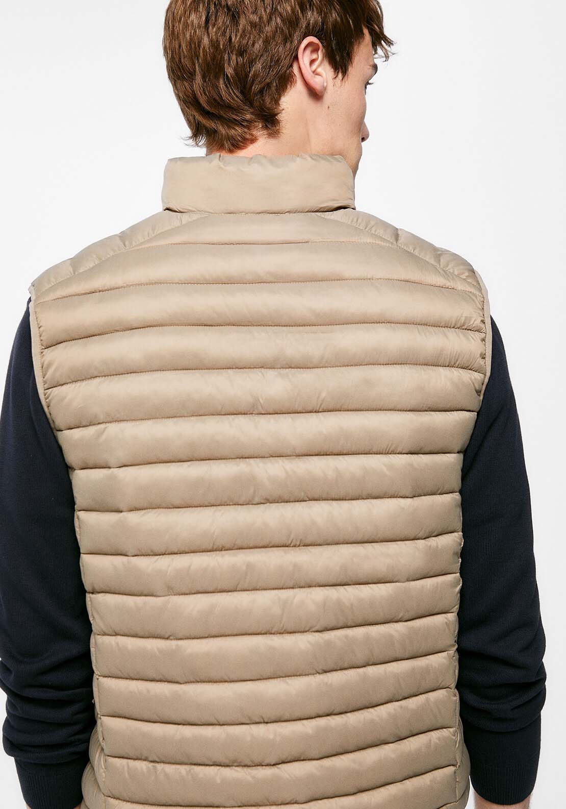 Quilted gilet - Sand