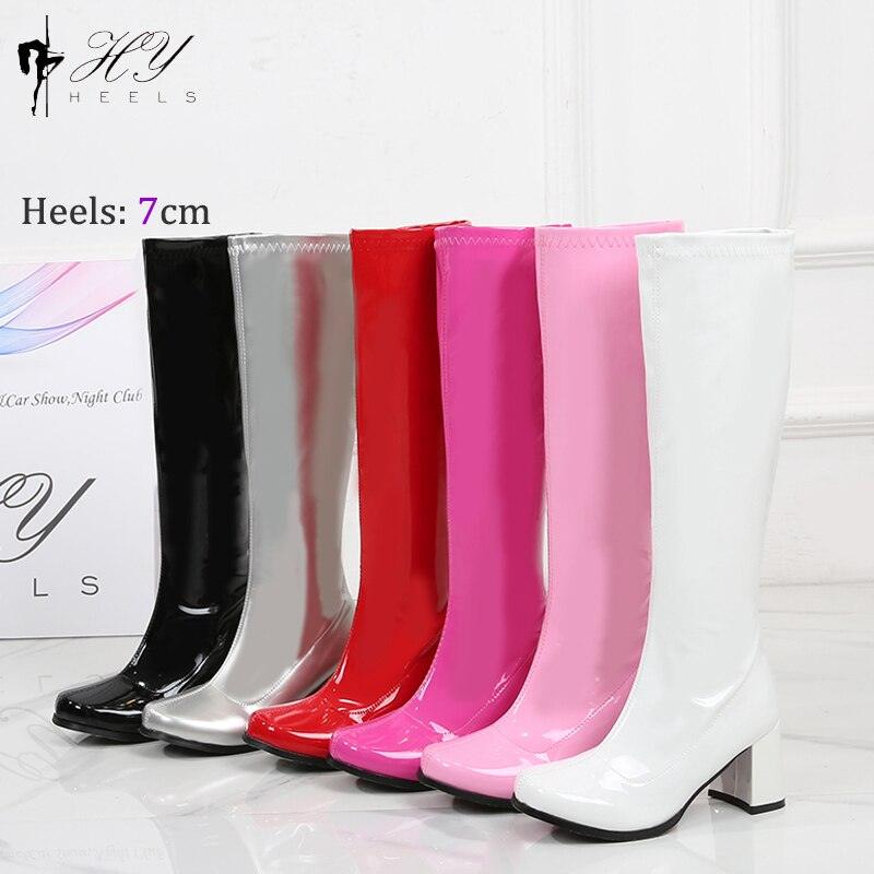 Retro Knee High Gogo Boots