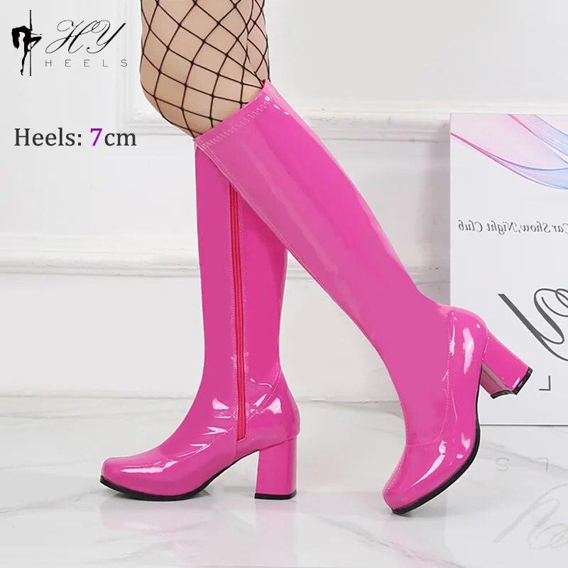 Retro Knee High Gogo Boots