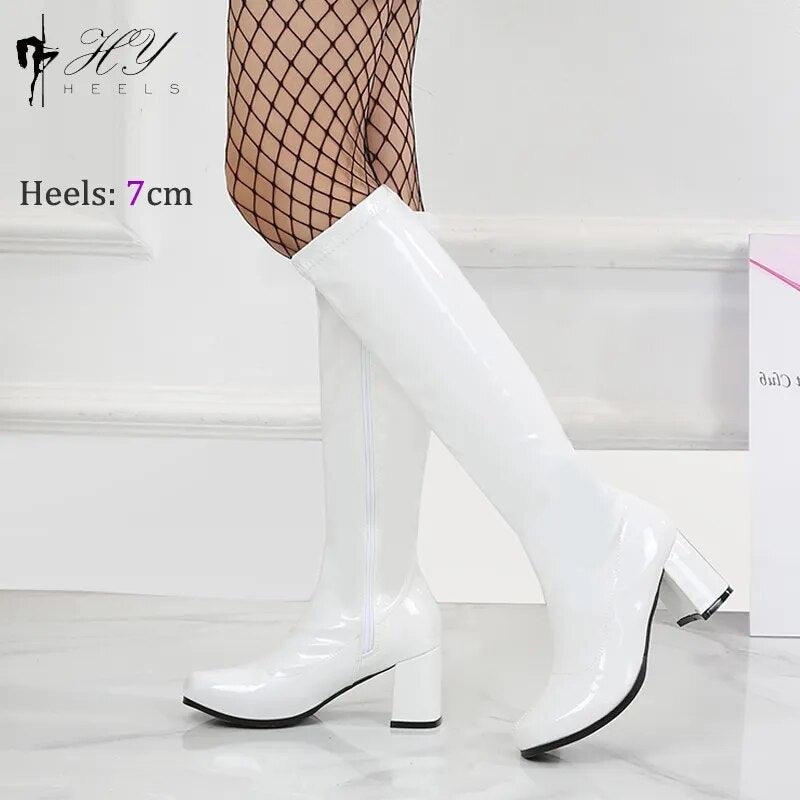 Retro Knee High Gogo Boots