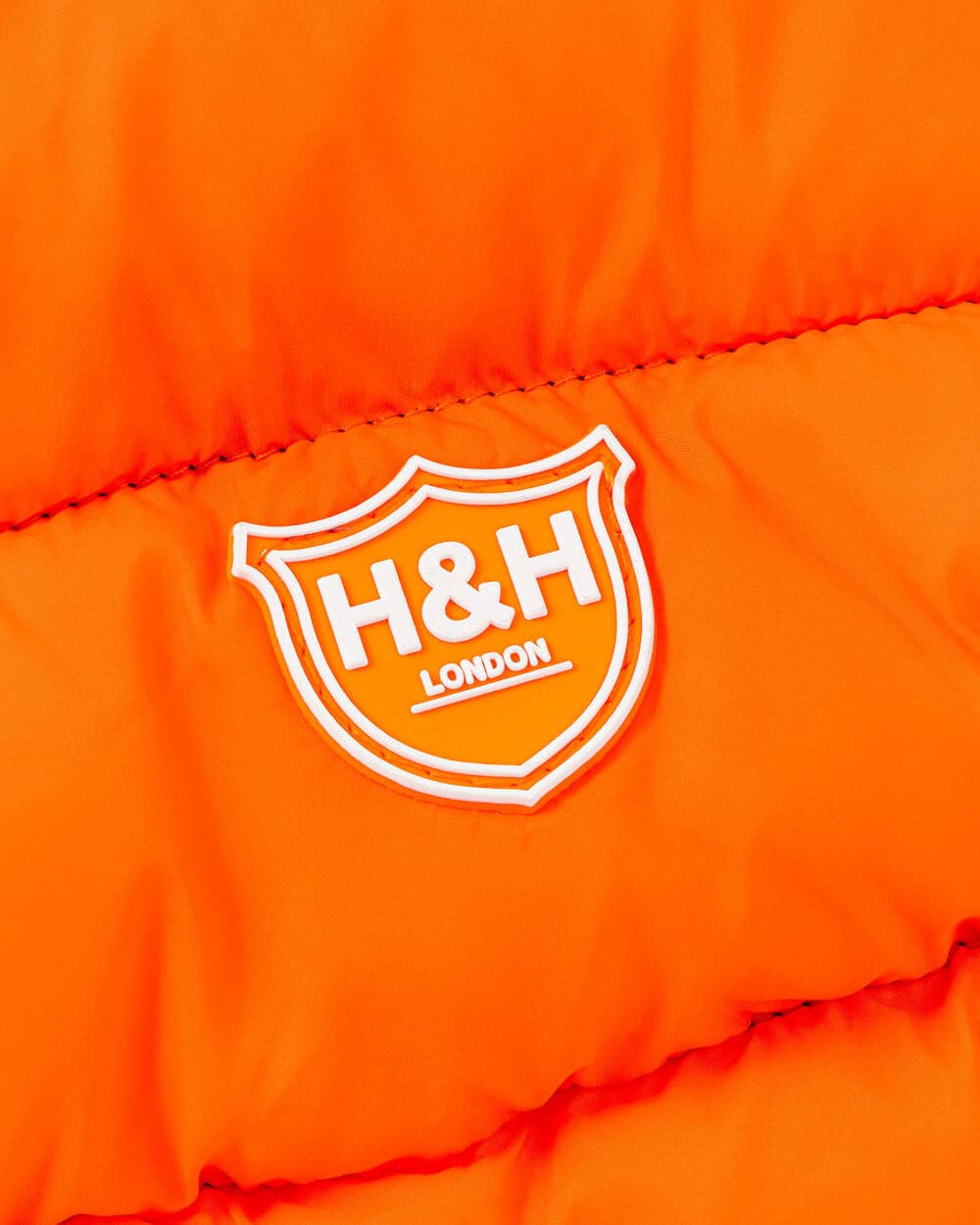 Reversible Dog Puffer Jacket - Orange and Navy