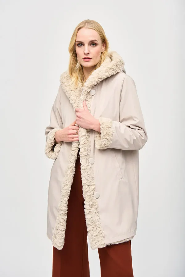 Reversible Faux Fur Coat