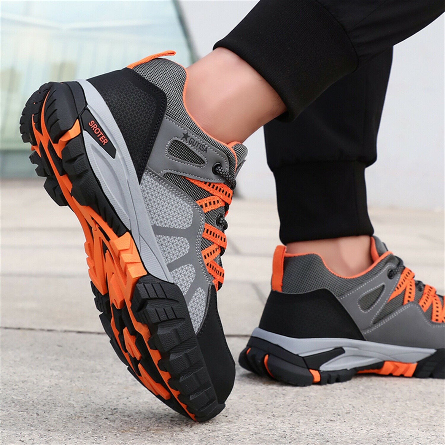 Safety Steel Toe Work Shoe for Men Lightweight Sneaker Slip Indestructible Shoes