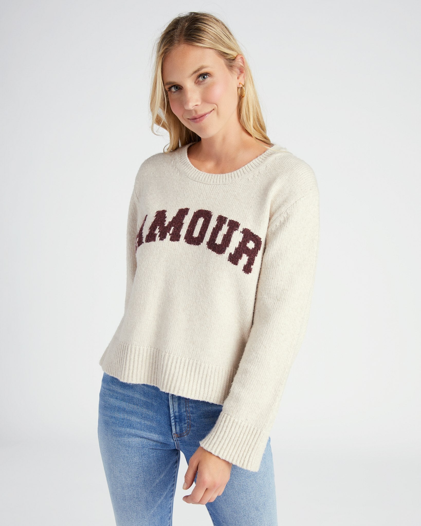 Serene Amour Sweater in Light Oatmeal Heather