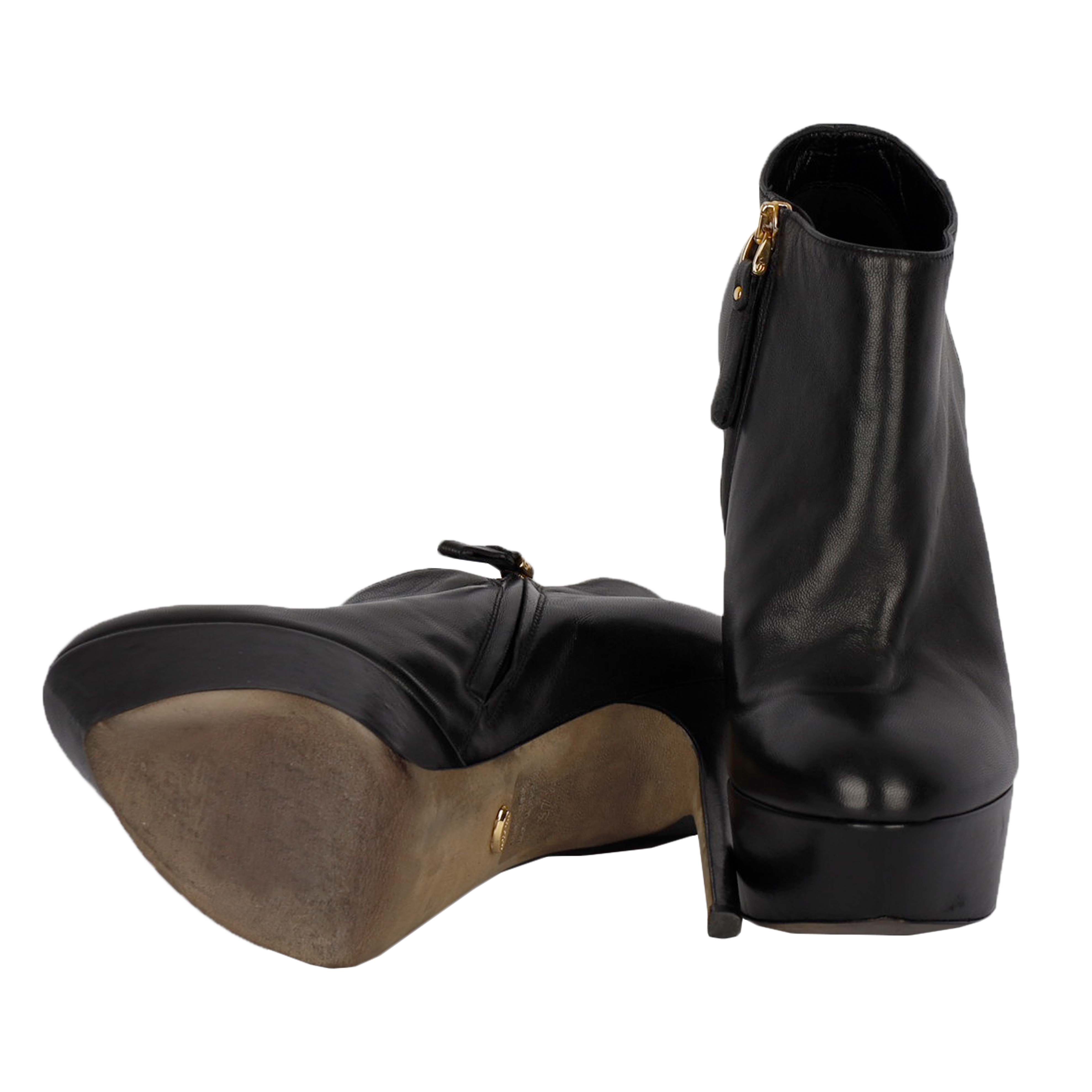 Sergio Rossi Platform Heeled Ankle Boots- '20s