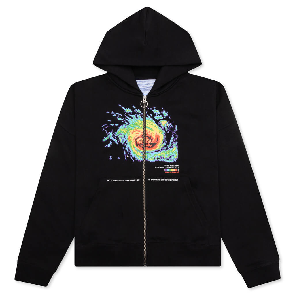 Spiralling Hoodie - Black