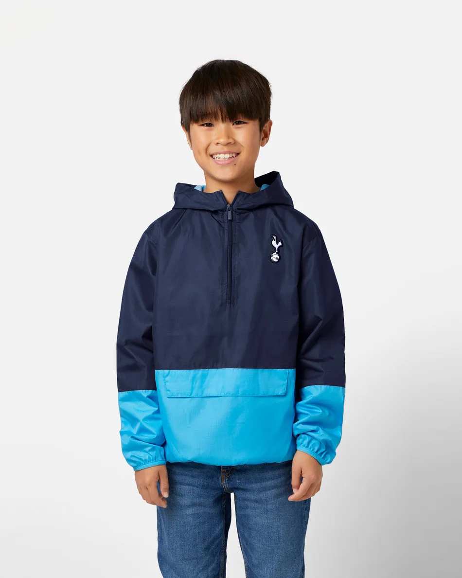 Spurs Kids Showerproof Quarter Zip Jacket