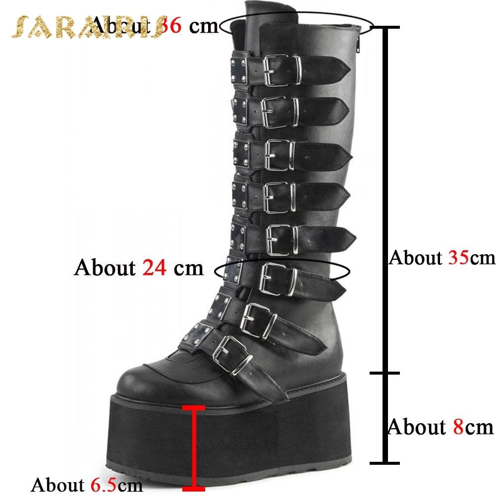 Step Up Your Alternative Fashion Game with Our Brand Designed Gothic Style Thick Platform Boots for Women