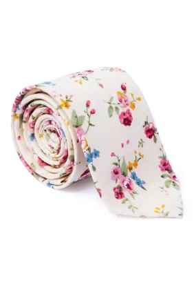 Stephen Floral Print Neck Tie - Multi Floral