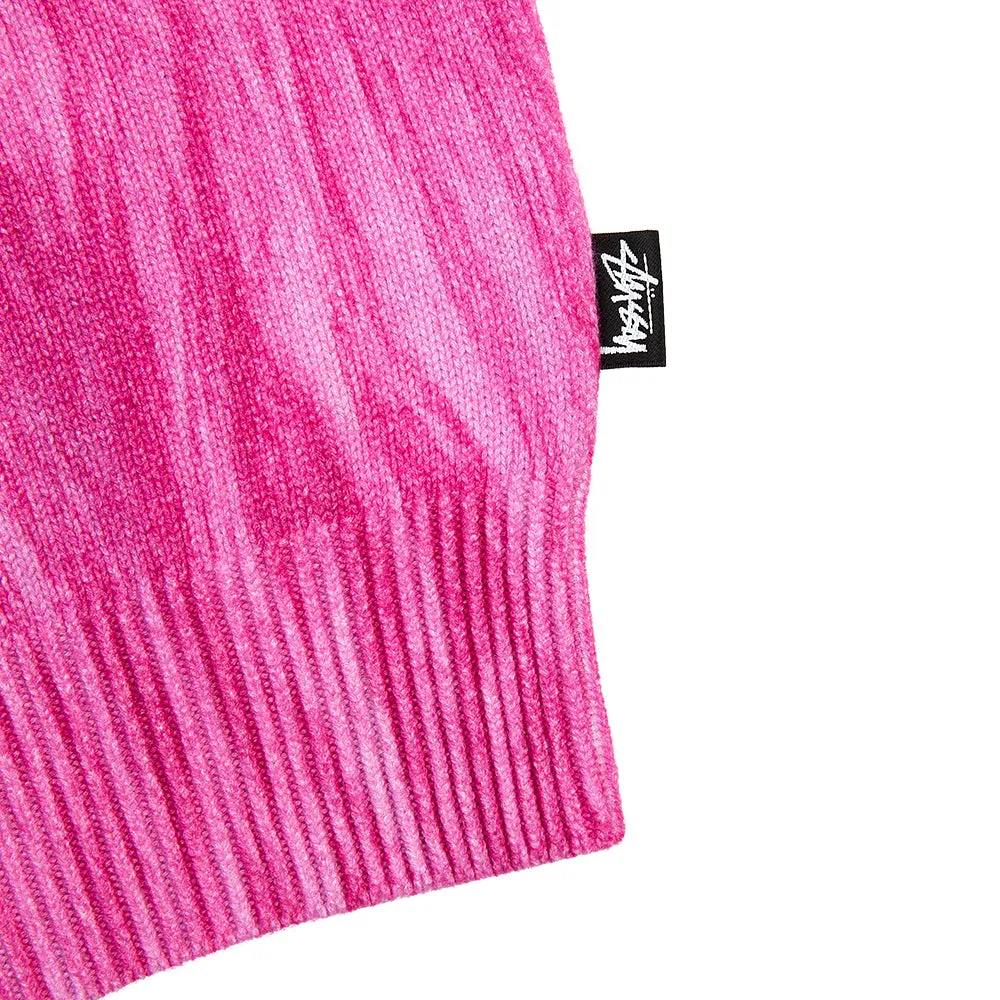 STSSY PRINTED FUR SWEATER // PINK