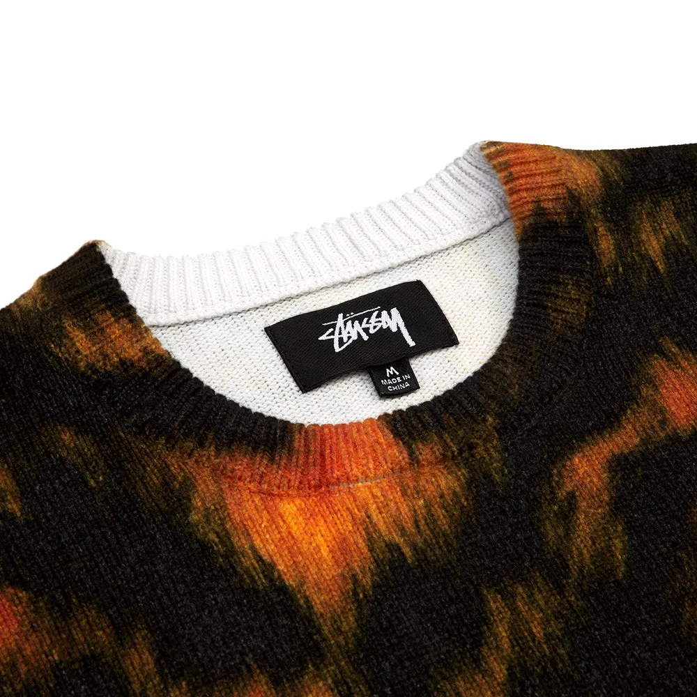 STSSY PRINTED FUR SWEATER // TIGER