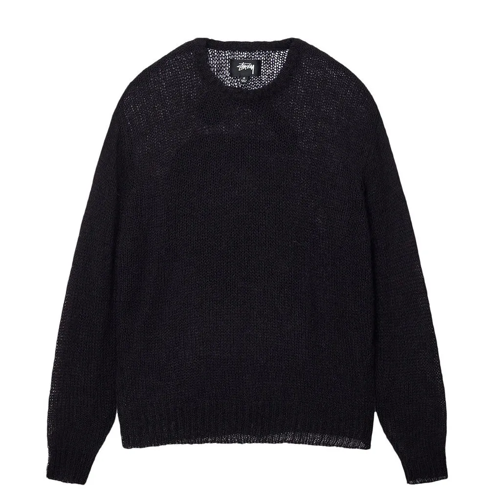 STSSY S LOOSE KNIT SWEATER // BLACK