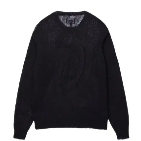 STSSY S LOOSE KNIT SWEATER // BLACK