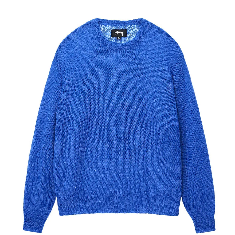 STSSY S LOOSE KNIT SWEATER // BLUE