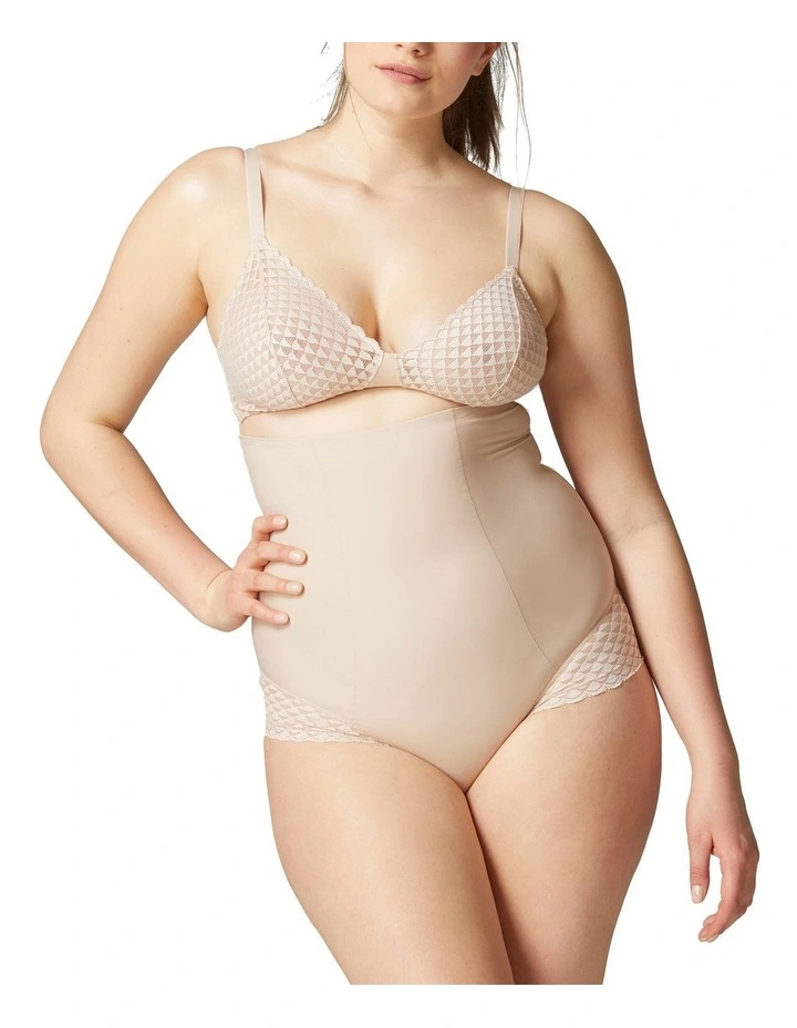 Subtile High Waisted Shapewear Brief in Beige