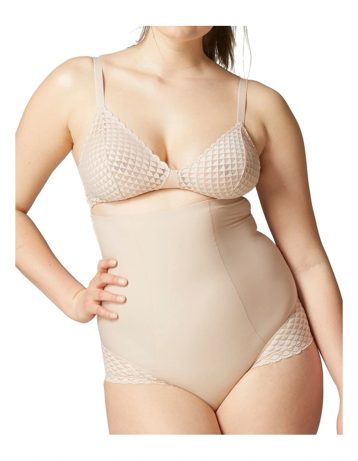 Subtile High Waisted Shapewear Brief in Beige