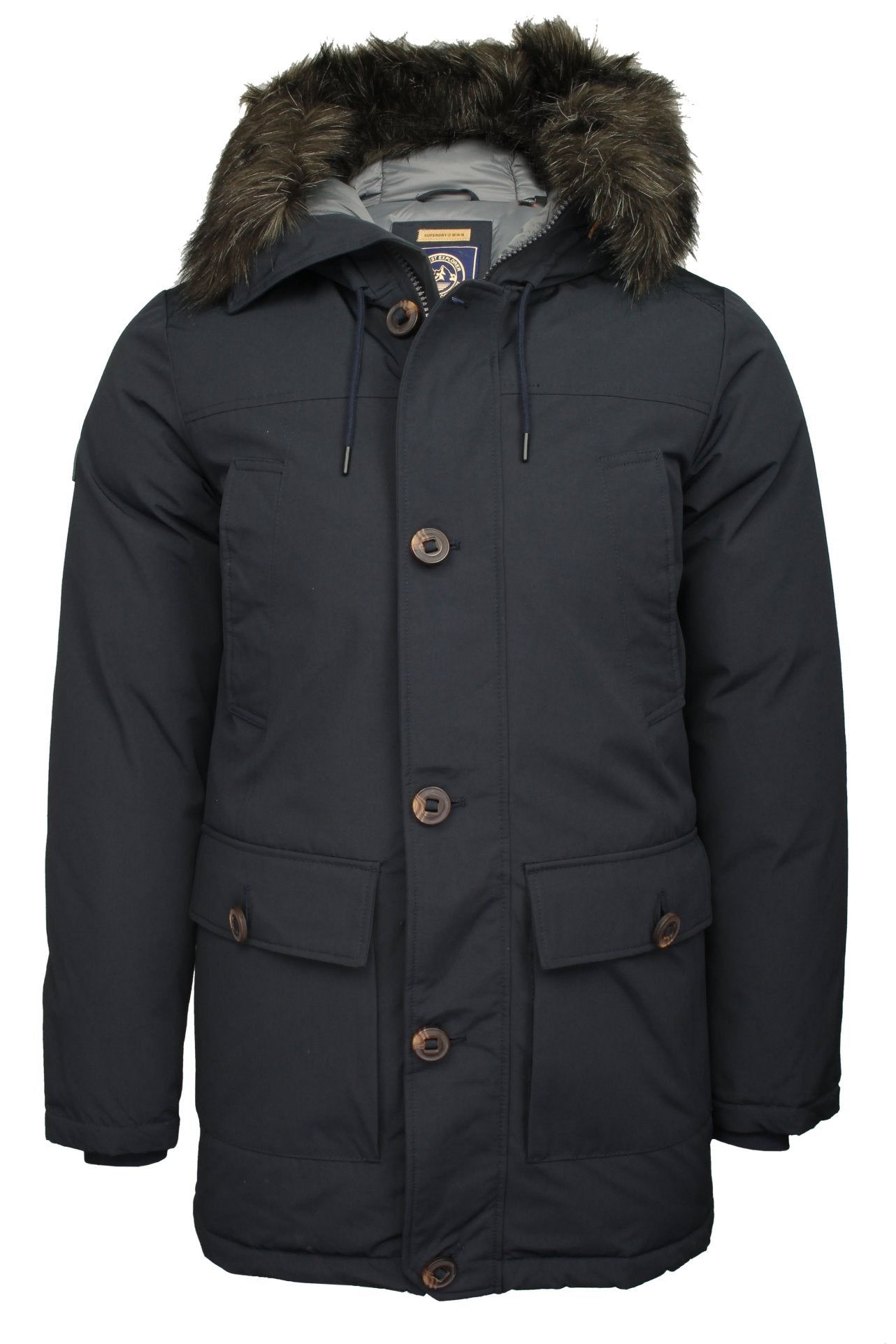 Superdry Mens New 'Rookie' Down Parka Jacket