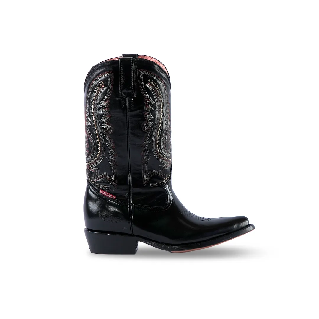 Texas Country Western Boot Imt Camaleon Black T51