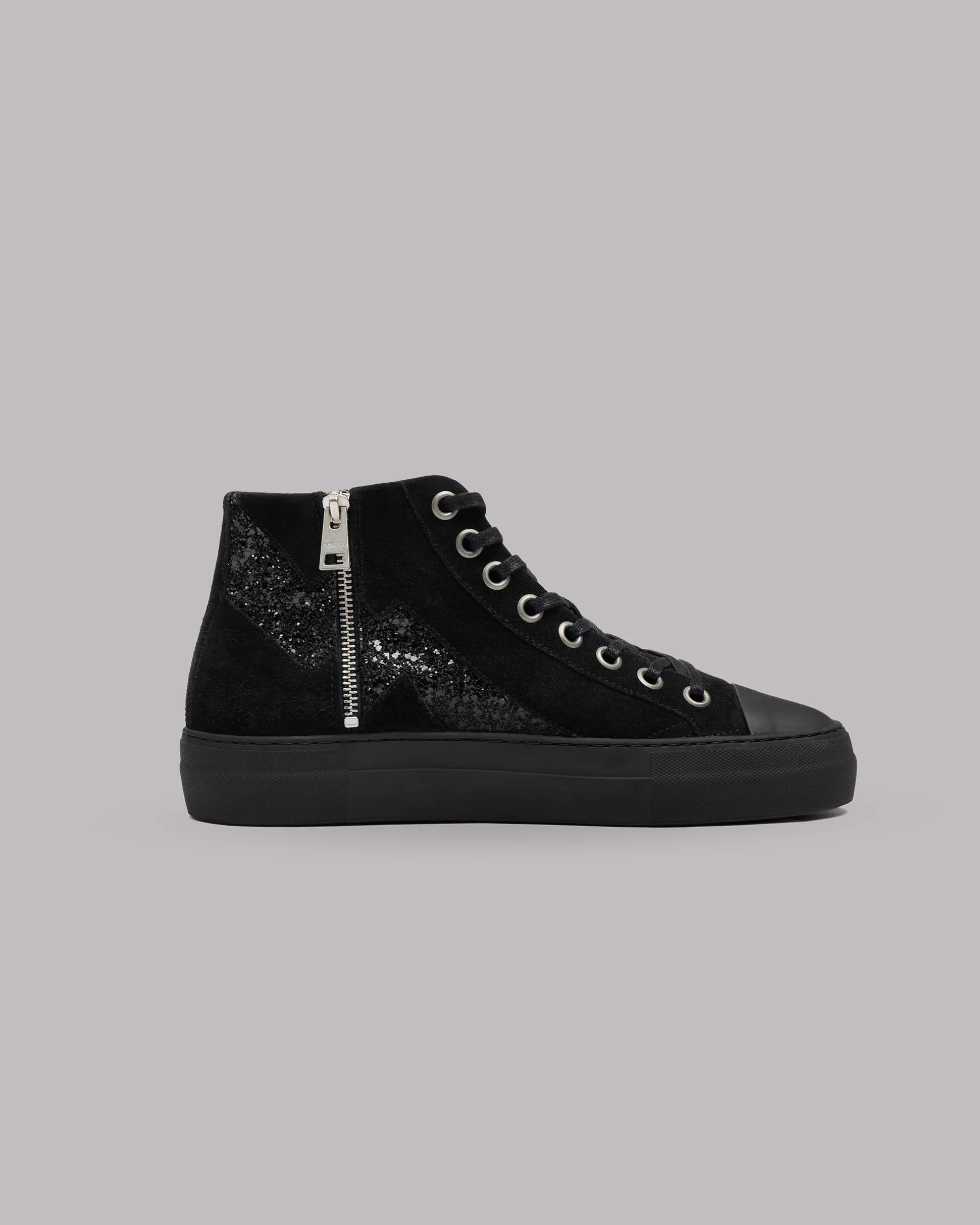 The Black Platform Sneakers