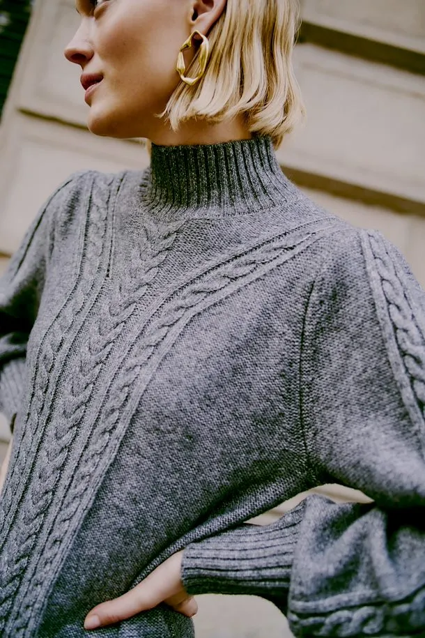 The Mania Cableknit Sweater Dress