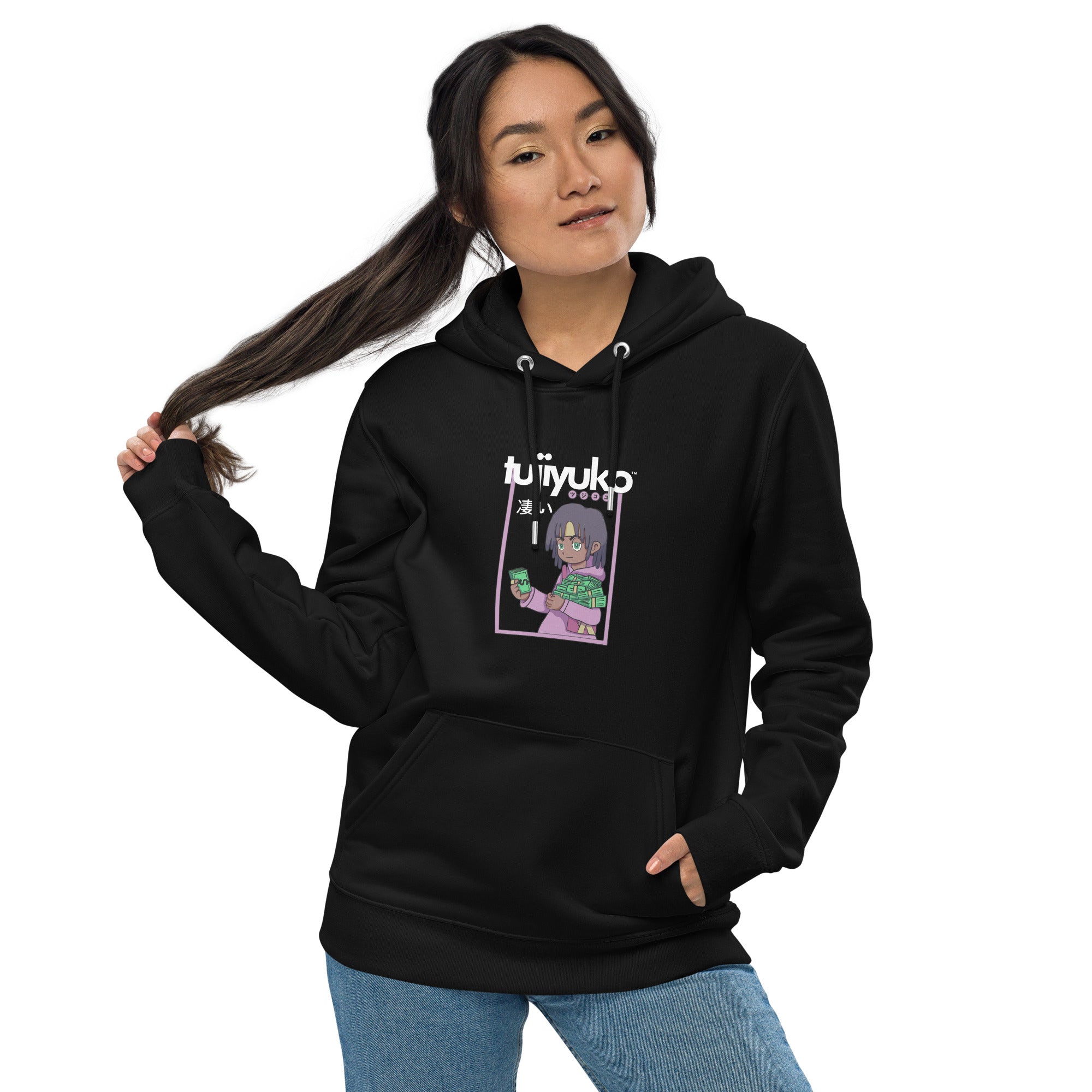 Tuji Yuko Exclusive Level up essential eco hoodie