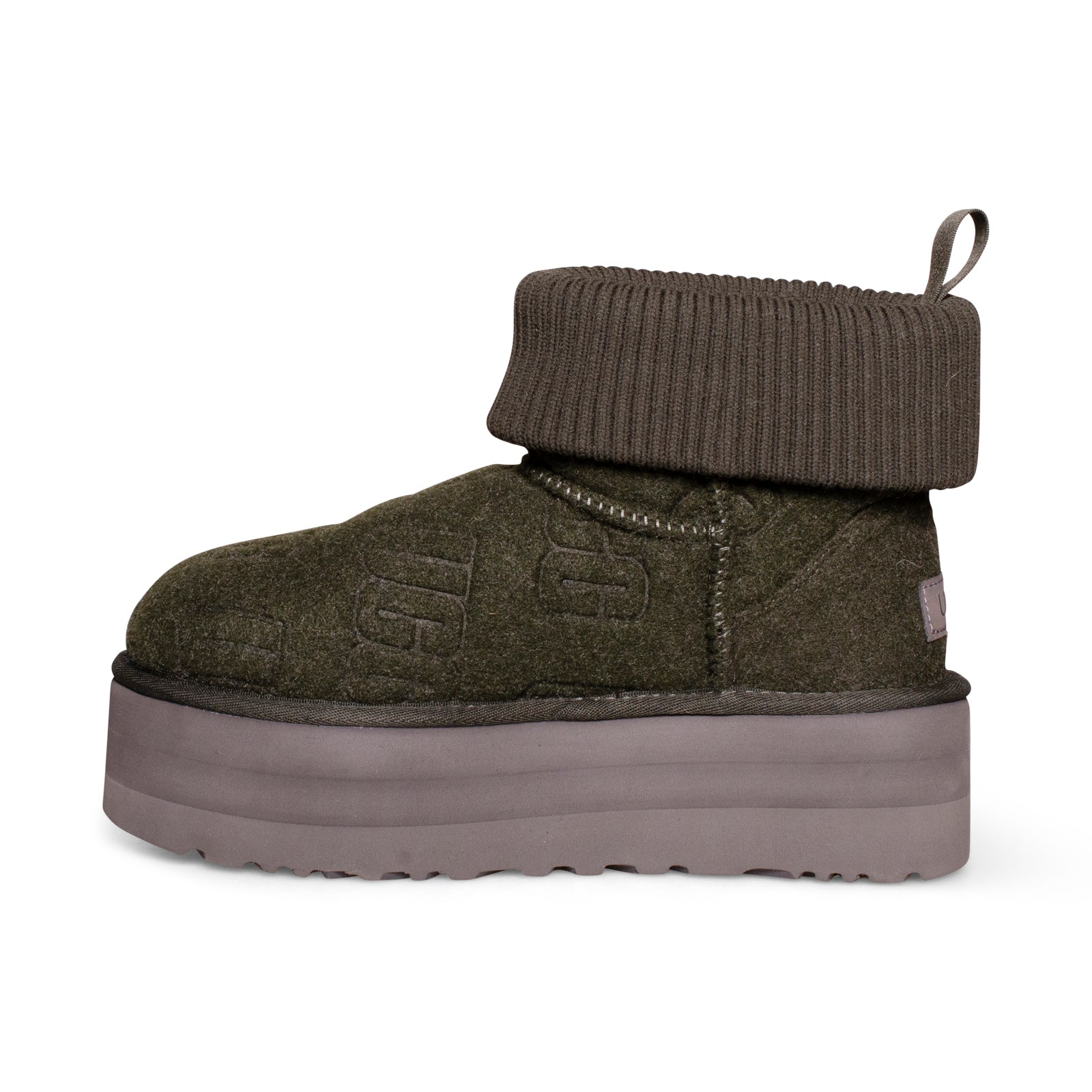 UGG Classic Mini Platform Felted Forest Night Boots - Women's