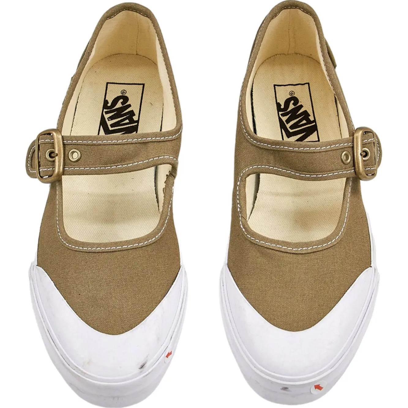 Vans Brown Canvas Mary Jane Sneakers