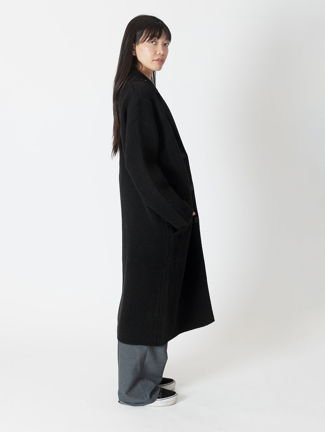 Victoria Oversized Coat - Black