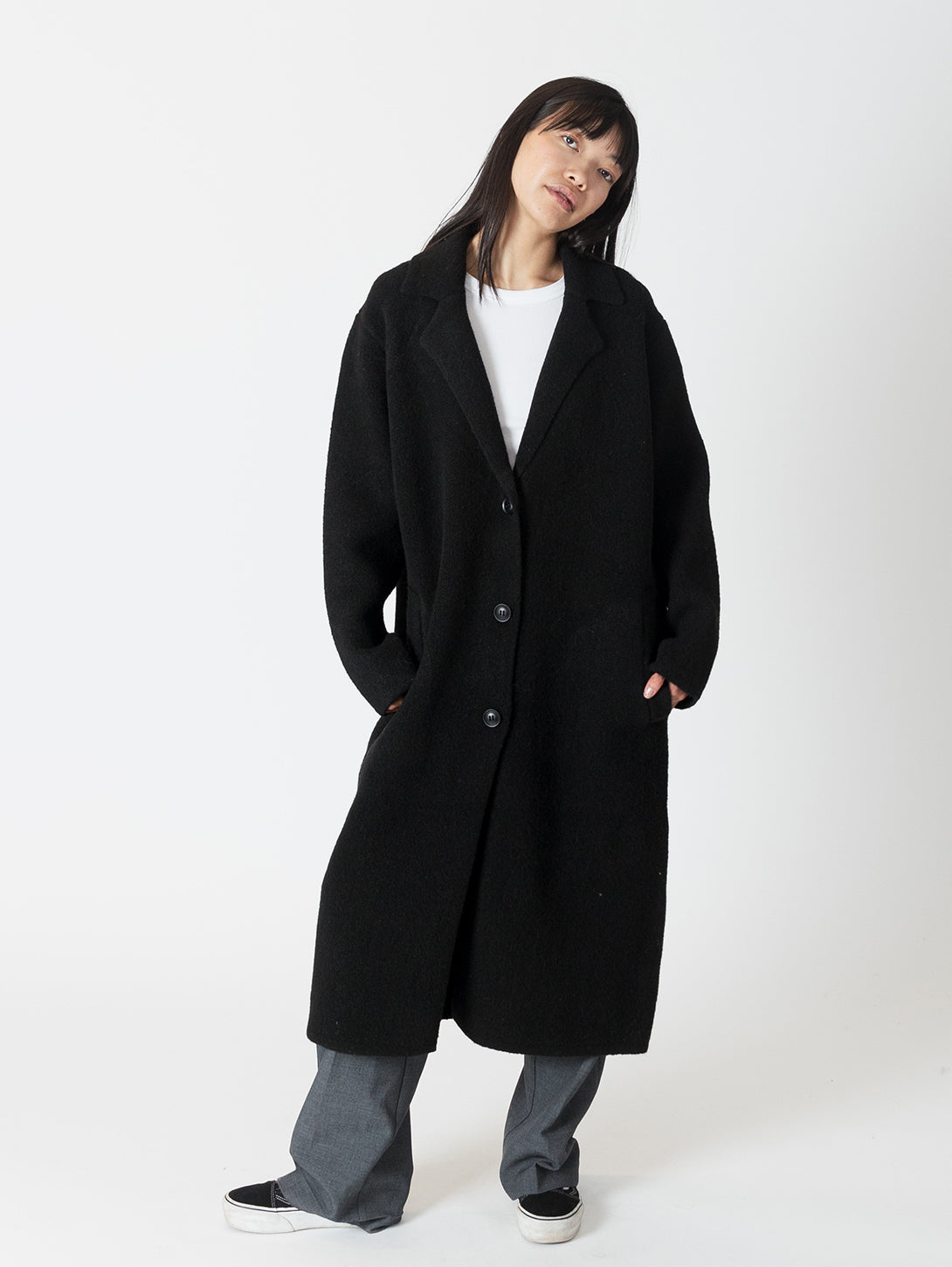 Victoria Oversized Coat - Black