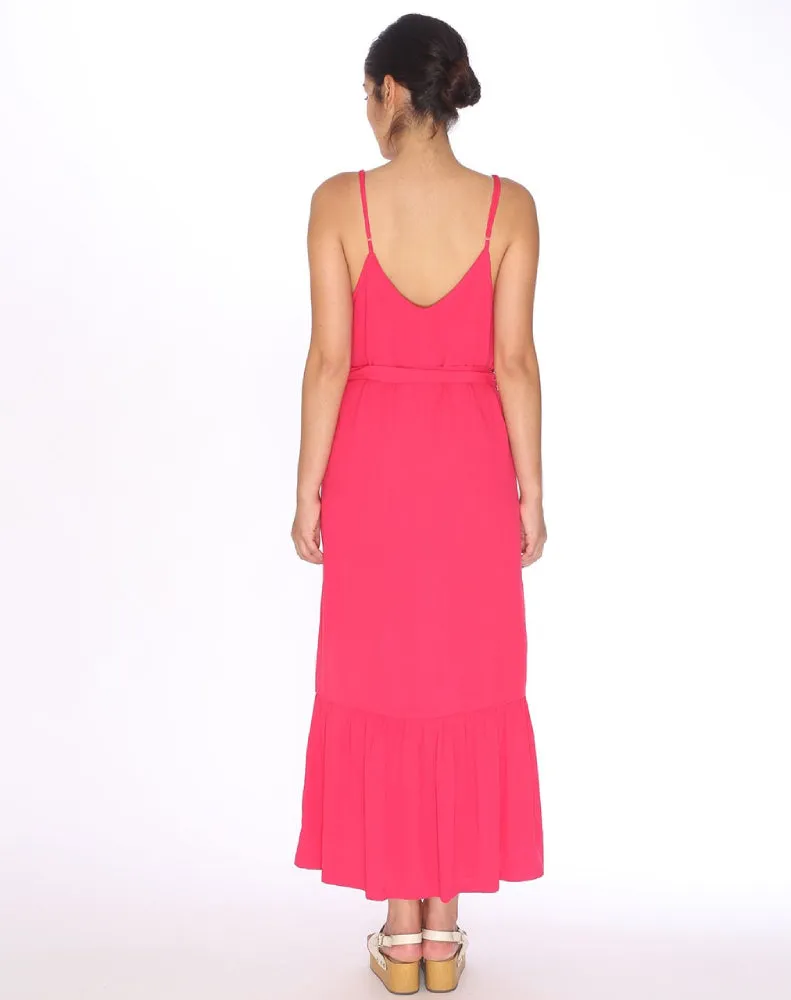 VISCOSE STEP DRESS PINK