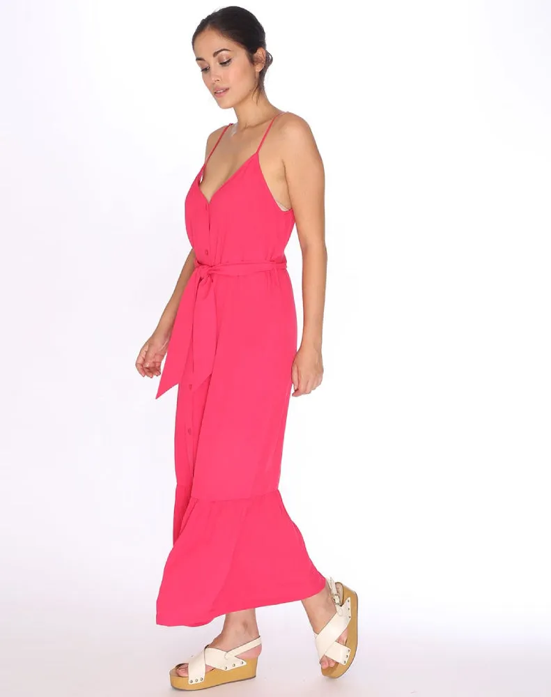 VISCOSE STEP DRESS PINK