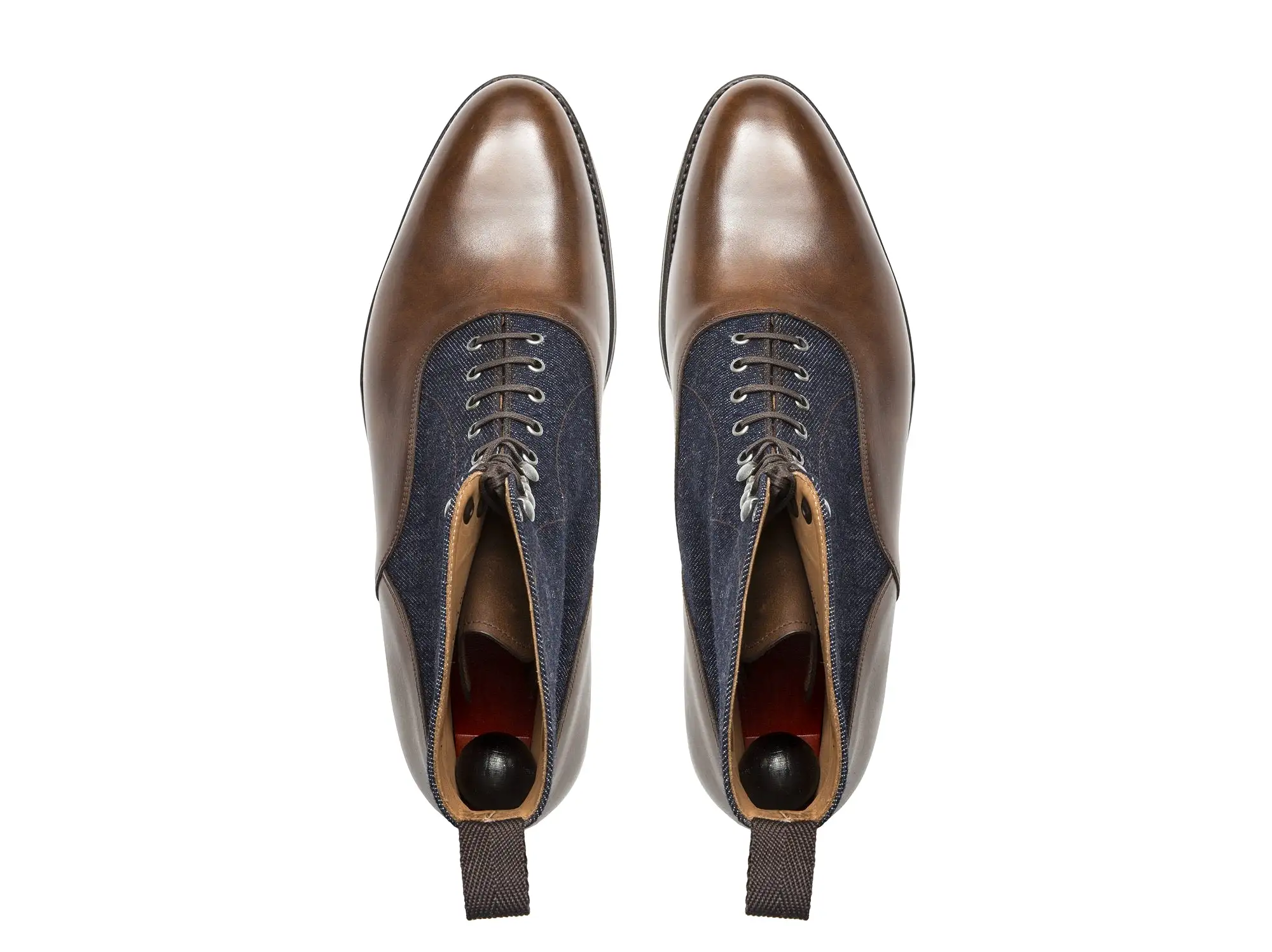 Wedgwood - MTO - Copper Museum Calf / Denim - TMG Last - Single Leather Sole