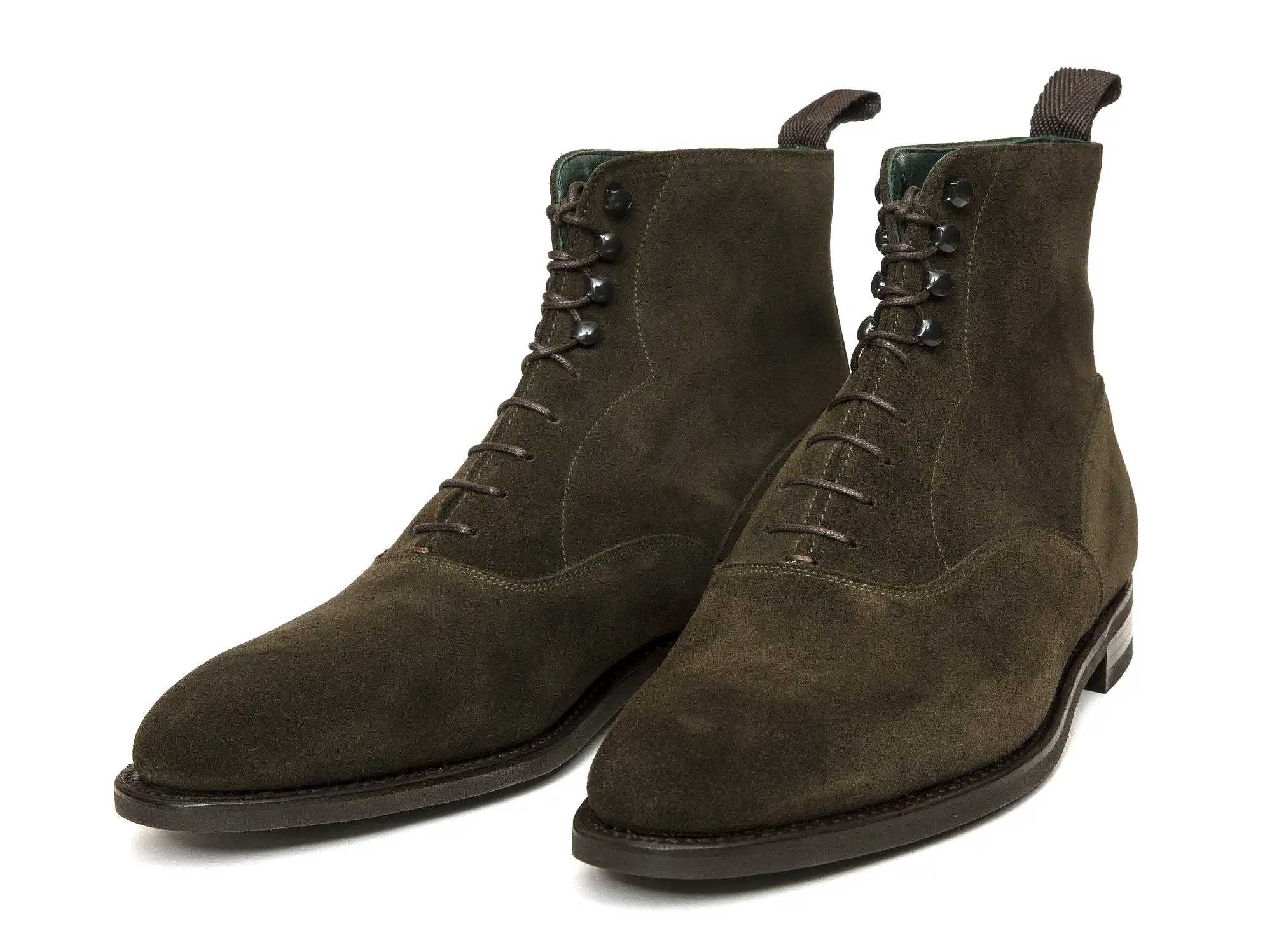 Wedgwood - MTO - Moss Suede - TMG Last - Country Rubber Sole