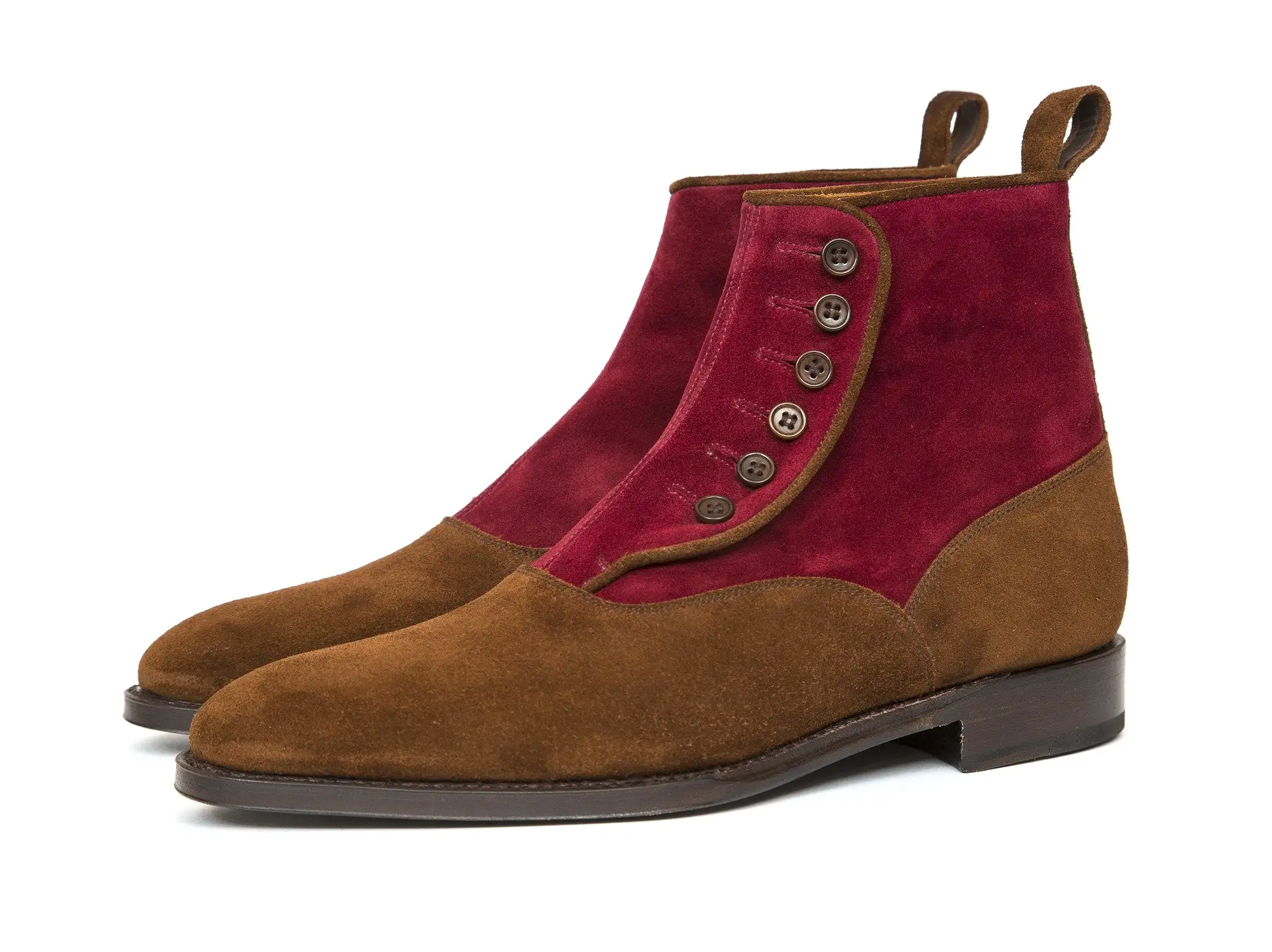 Westlake - MTO - Snuff Suede / Burgundy Suede - LPB Last - Single Leather Sole