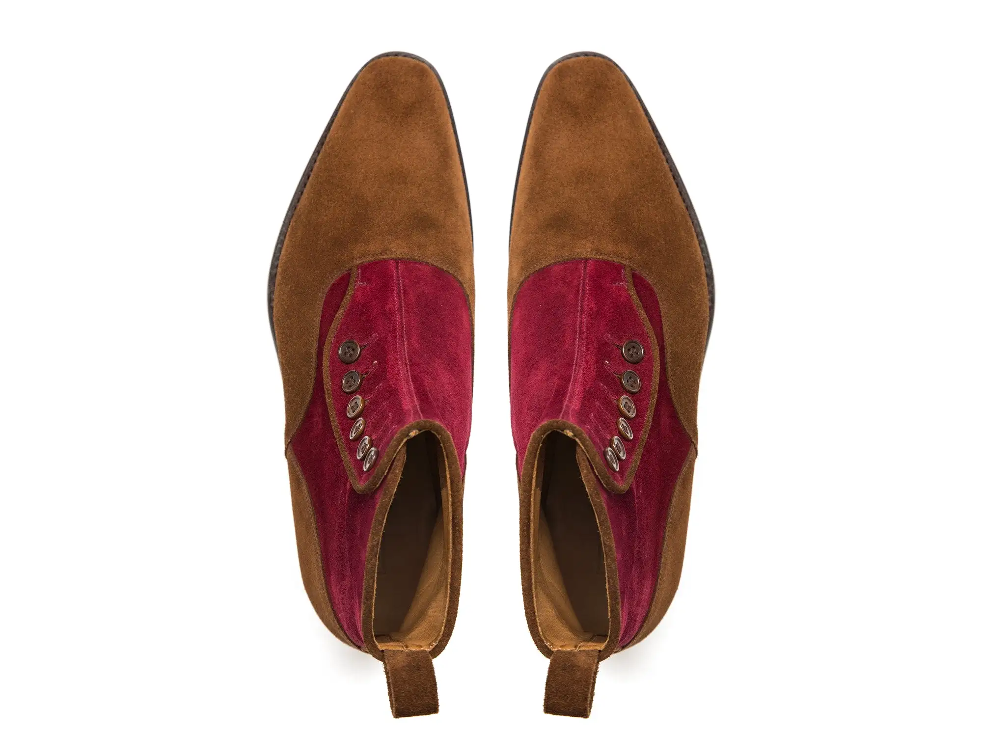 Westlake - MTO - Snuff Suede / Burgundy Suede - LPB Last - Single Leather Sole