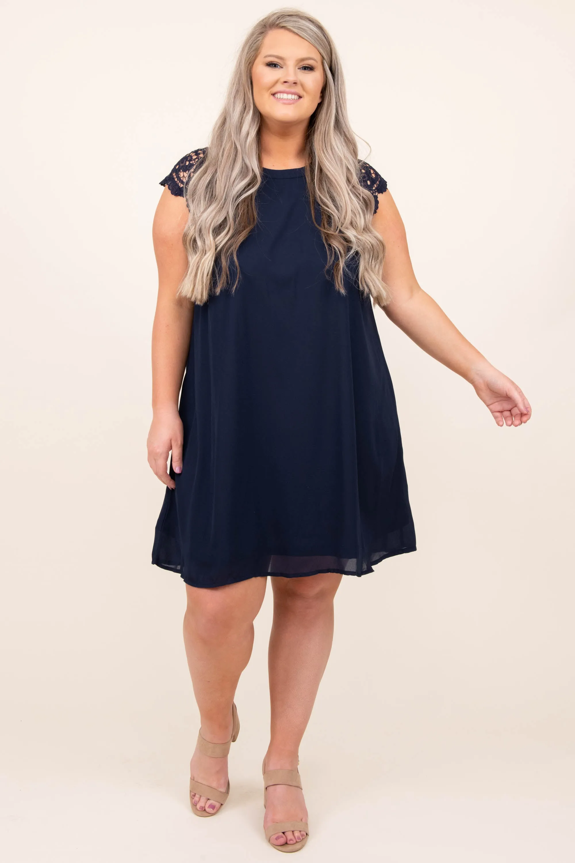 Why Not Fall In Love Dress, Navy