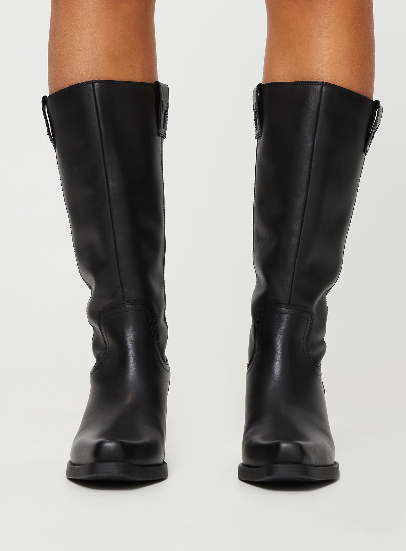 Windsor Smith Howler Knee High Boots Black