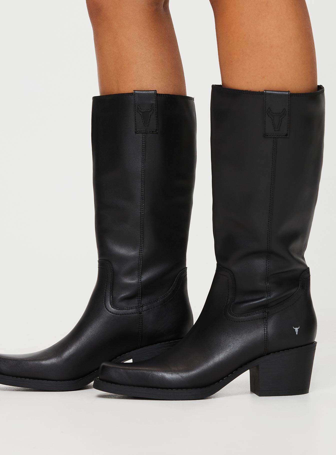 Windsor Smith Howler Knee High Boots Black