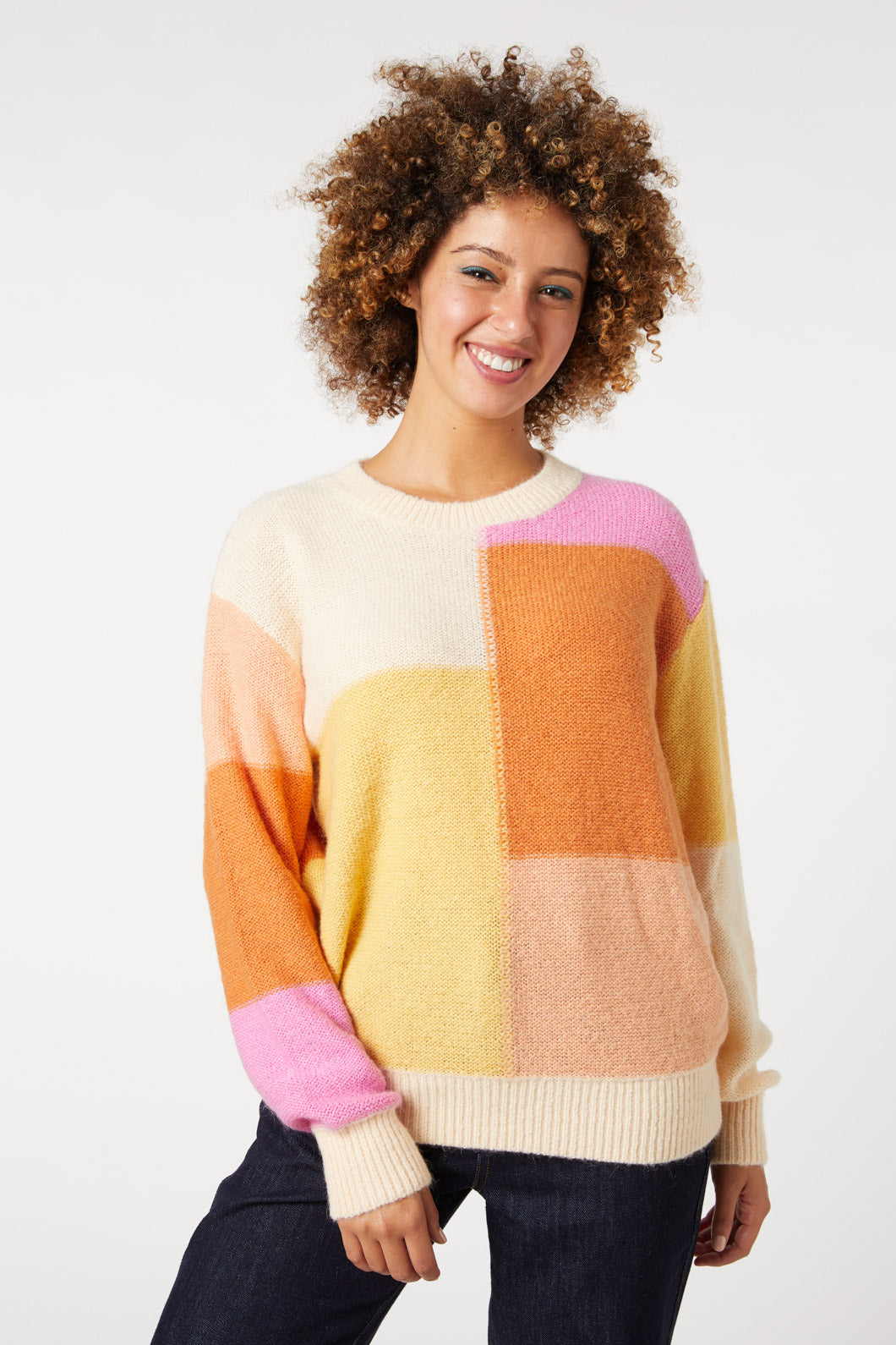 Zina Patchwork Sweater