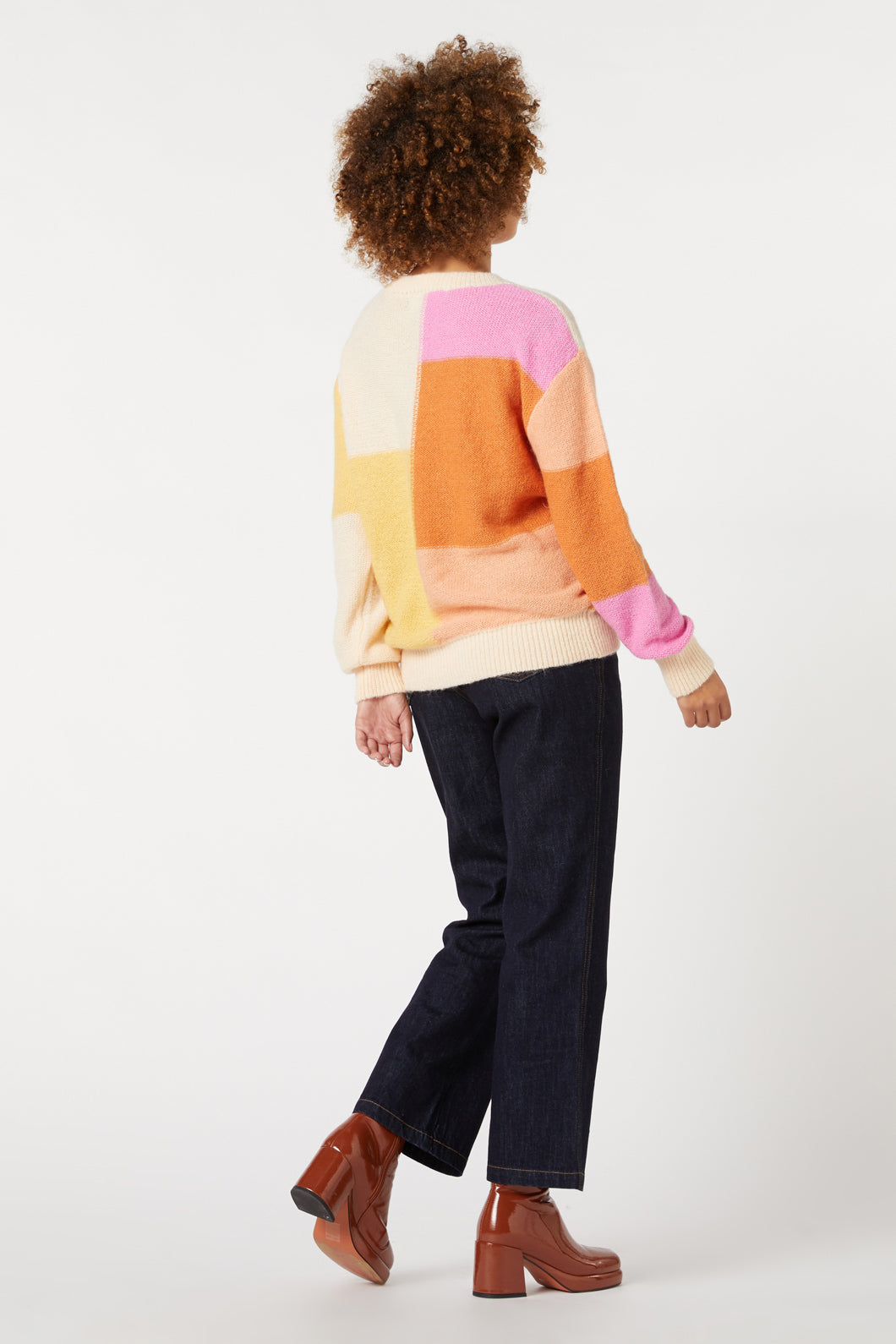 Zina Patchwork Sweater