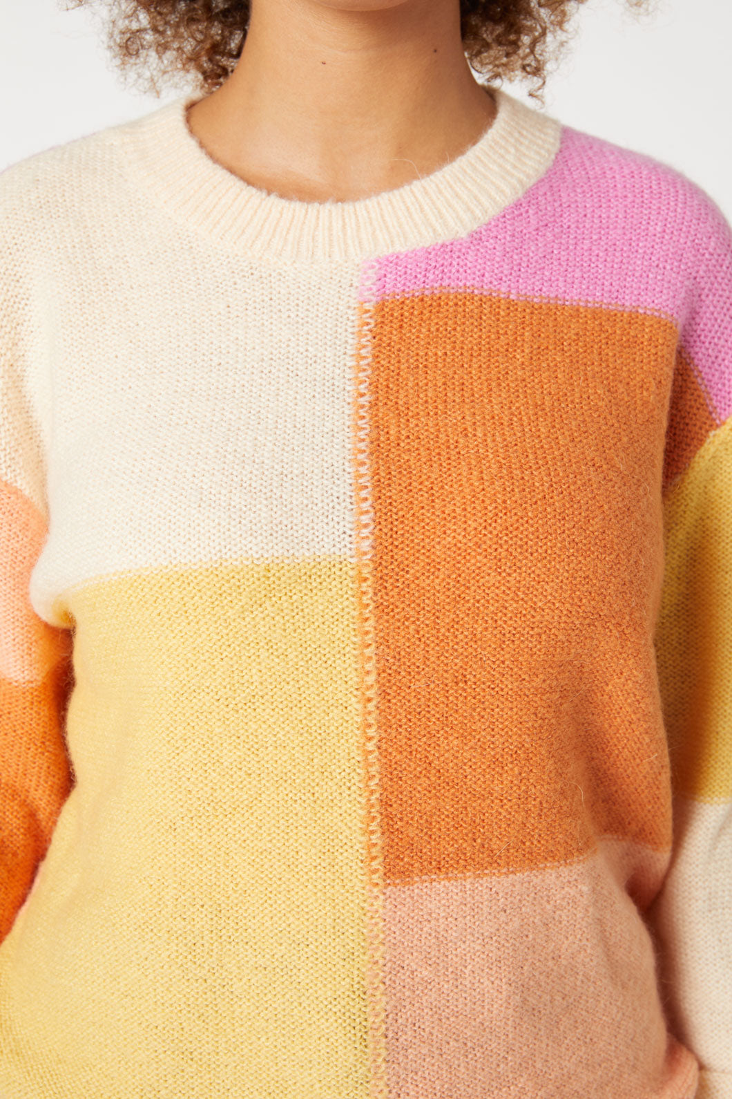 Zina Patchwork Sweater