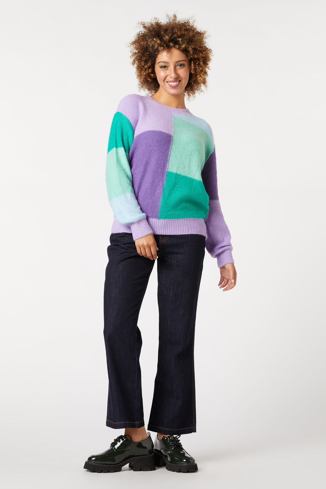 Zina Patchwork Sweater